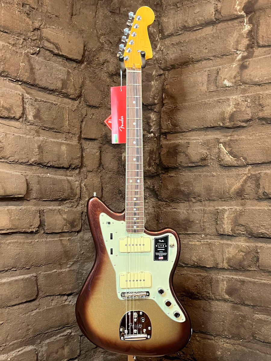 ギター American Ultra Jazzmaster Mocha Burst Fender American Ultra Jazzmaster Rosewood Fingerboard Mocha