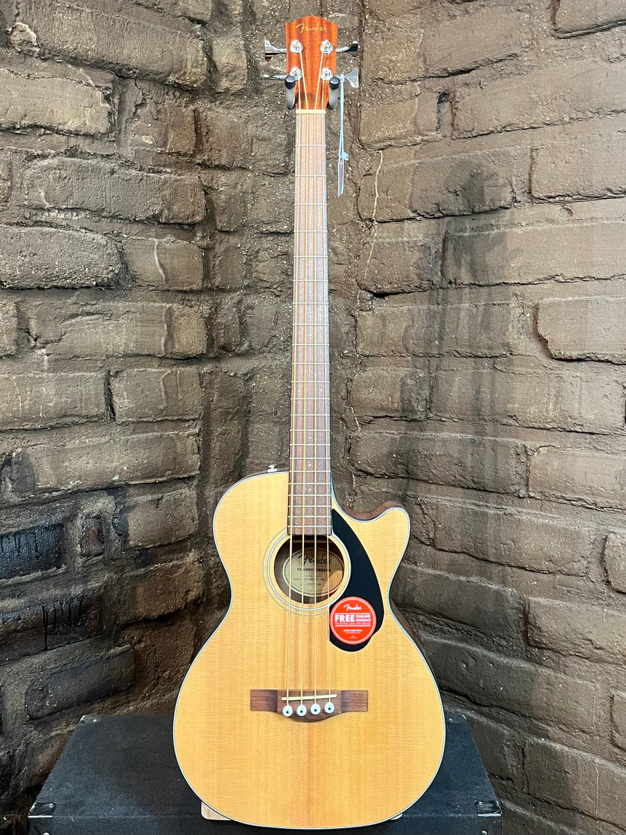 Fender CB-60SCE Acoustic-Electric Bass Guitar Natural