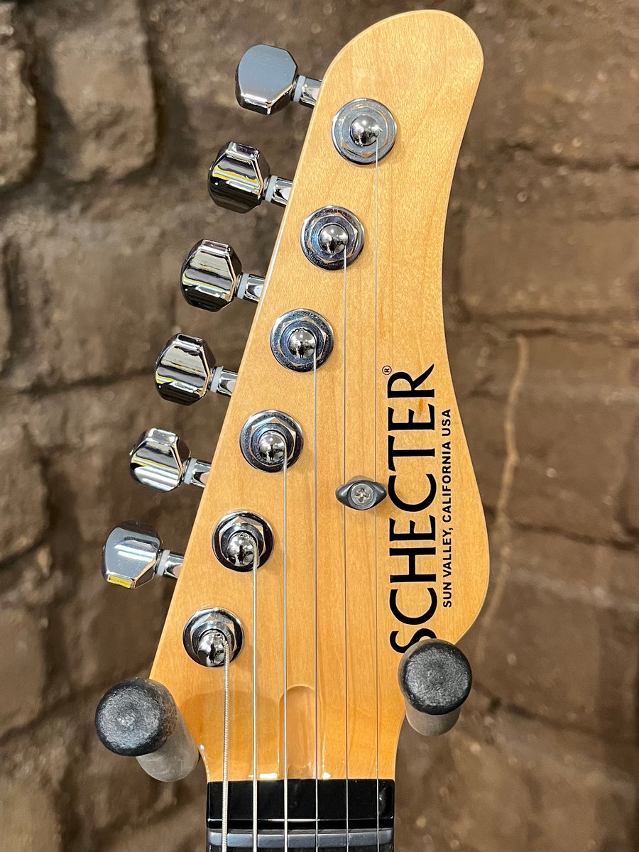 Schecter USA PT Custom - Charcoal Grey with Racing Stripe