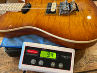 Charvel Custom Shop Style 2 HS Floyd Rose 84 Flame Maple Top - Amber Lager Burst (New)