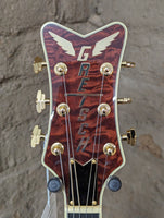Gretsch LTD Falcon Jr. with Bigsby, Quilted Maple, Ebony Fingerboard Semi-Hollow Electric Guitar - Roundup Orange (New)