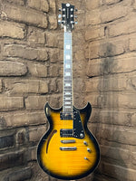 Reverend Manta Ray ZS4 HB Tobacco Burst Flame Maple