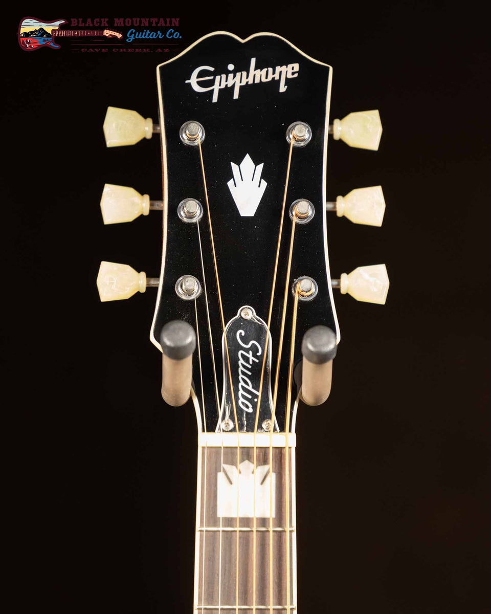 Epiphone J-200 EC Studio, Left-Handed, Vintage Sunburst (New
