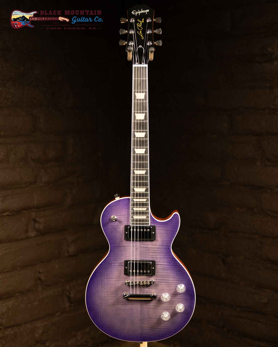 Epiphone IGC Les Paul Modern Figured, Purple Burst (New)| Black