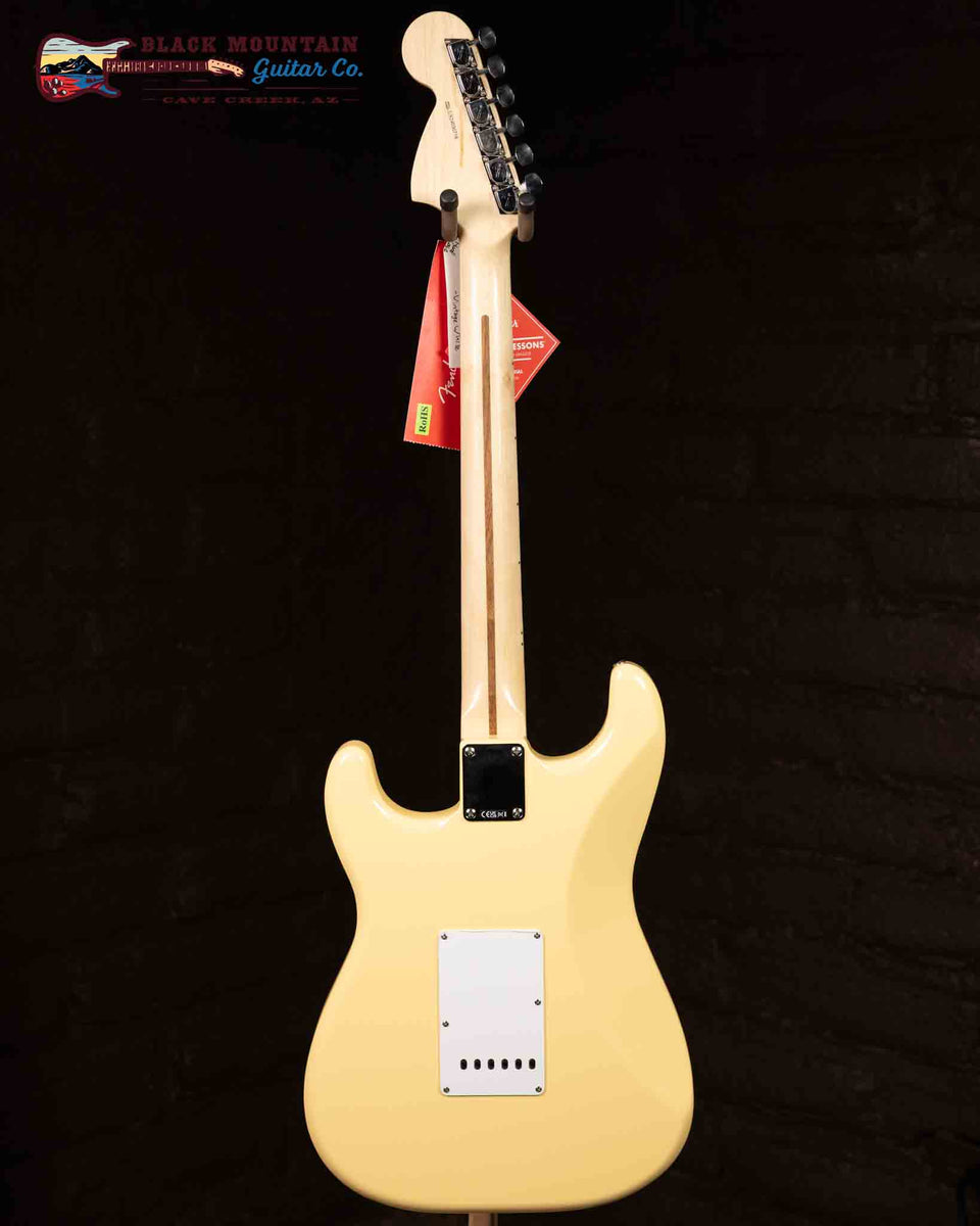 ギター Fender Yngwie Malmsteen Vintage White Fender Yngwie Malmsteen Stratocaster - Scalloped Maple
