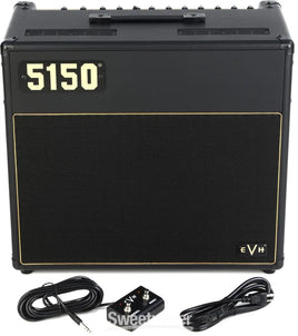 EVH 5150 Iconic Series EL34 40-watt 1 x 12-inch Tube Combo Amp - Black/Gold