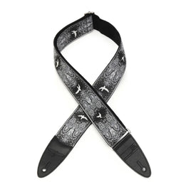S2 Guitar Strap, Custom Jacquard Birds Fleur