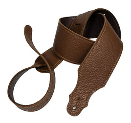 Franklin Strap Purist Glove Leather Guitar Strap- Caramel