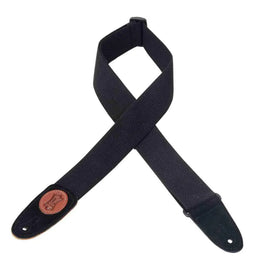 Levy's MSSC8 Cotton Guitar Strap - Black