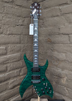 
              B.C. Rich - Rich Bich "Ten String" - Quilt-top Transparent Green (New)
            