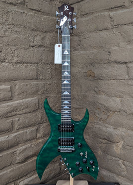 B.C. Rich - Rich Bich "Ten String" - Quilt-top Transparent Green (New)