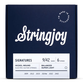 String Joy Signatures Balanced Super Light Gauge (9-42) Nickel Wound Electric Guitar Strings