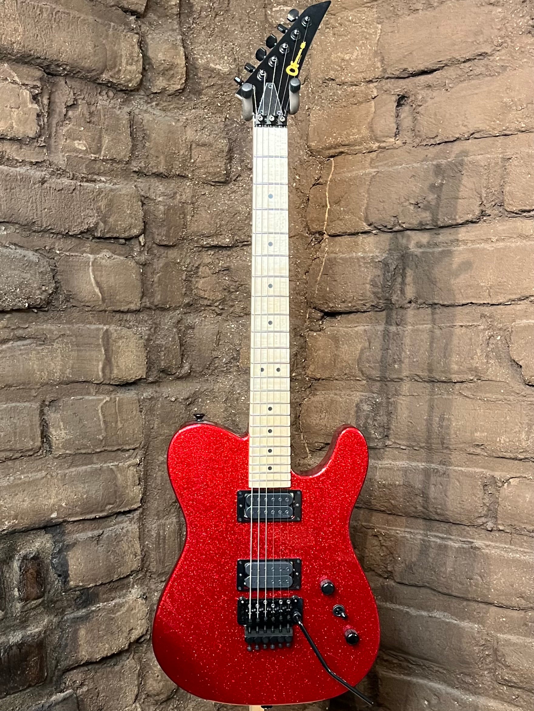 Charvel Custom Shop San Dimas Tele - Red Sparkle (New)| Black