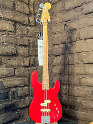 Charvel Pro-Mod San Dimas Bass PJ IV MAH - Satin Ferrari Red