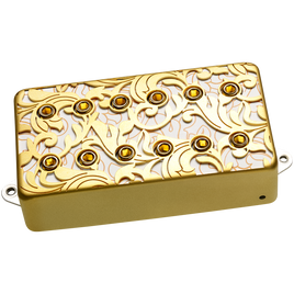 DiMarzio UtoPIA Bridge Pickup, F-Spaced - Satin Gold/ White