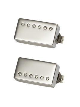 Gibson Custombucker (Matched Set, Double Black, True Historic Nickel Covers, 2-Conductor, Unpotted, Alnico 3, 8K)