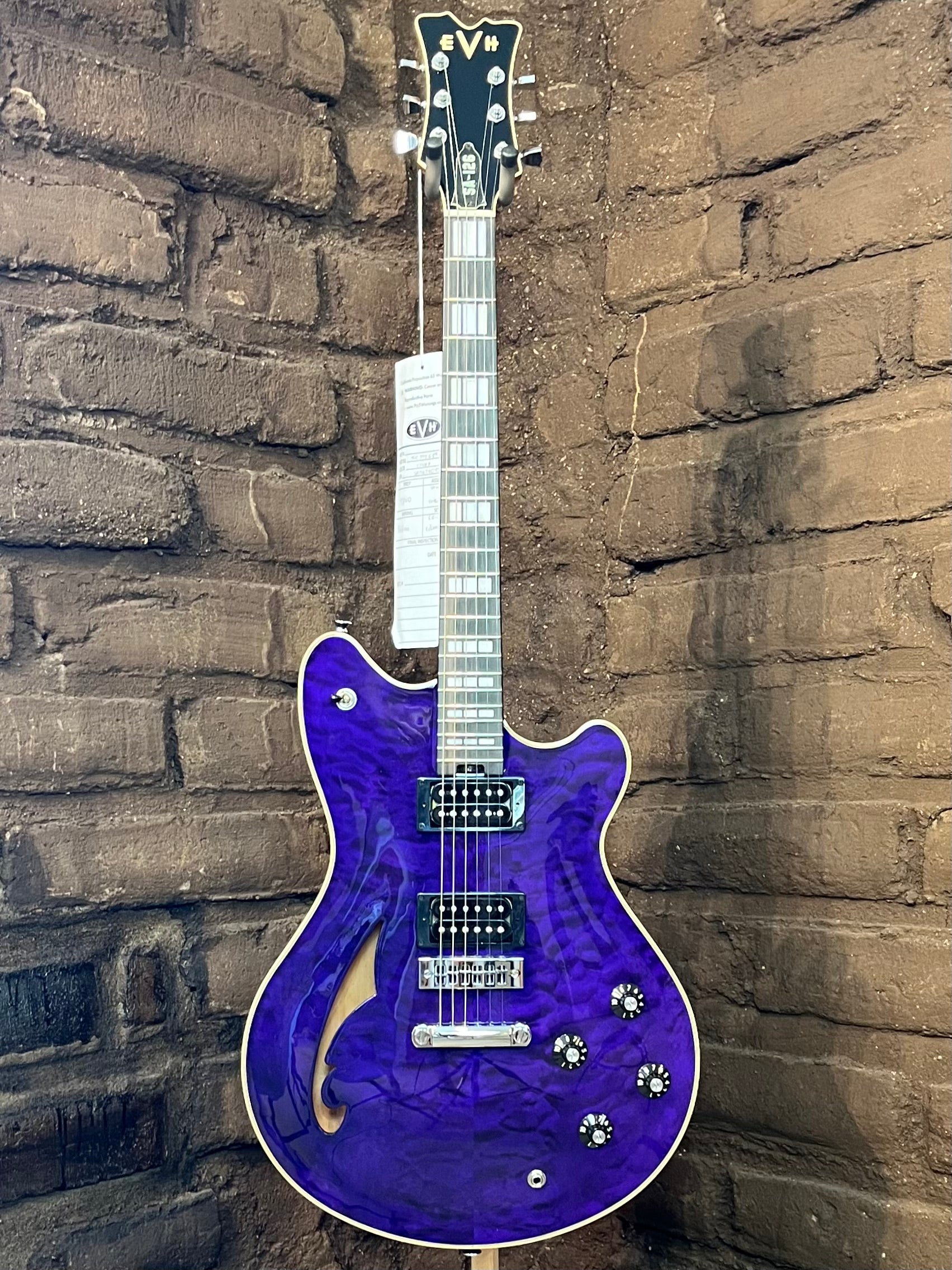 その他 SAKEHUNDRED EVH SA-126 Special Semi-Hollow Electric Guitar Transparent