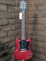 
              Epiphone SG Classic Worn P-90s Electric Guitar - Worn Cherry (Used)
            