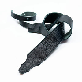 Franklin Strap Original Black Glove Leather Guitar Strap