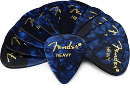 Fender 351 Shape Premium Celluloid Picks - Heavy Blue Moto 12-pack