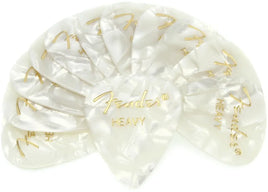 Fender 351 Shape Premium Celluloid Picks - Heavy White Moto 12-pack