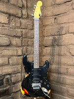 
              Fender Custom Shop 60's Stratocaster HSS Floyd Rose Heavy Relic - Black over Sunburst (New)
            