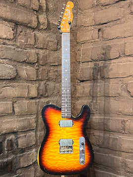 Fender Custom Shop Austin McNutt Masterbuilt Journeyman Relic Telecaster - Quilted Maple Top and Back - 3-Tone Chocolate Burst (New)