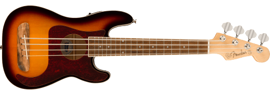 Fender Fullerton Precision Bass Uke Three Color Sunburst New Black Mountain Guitar Co