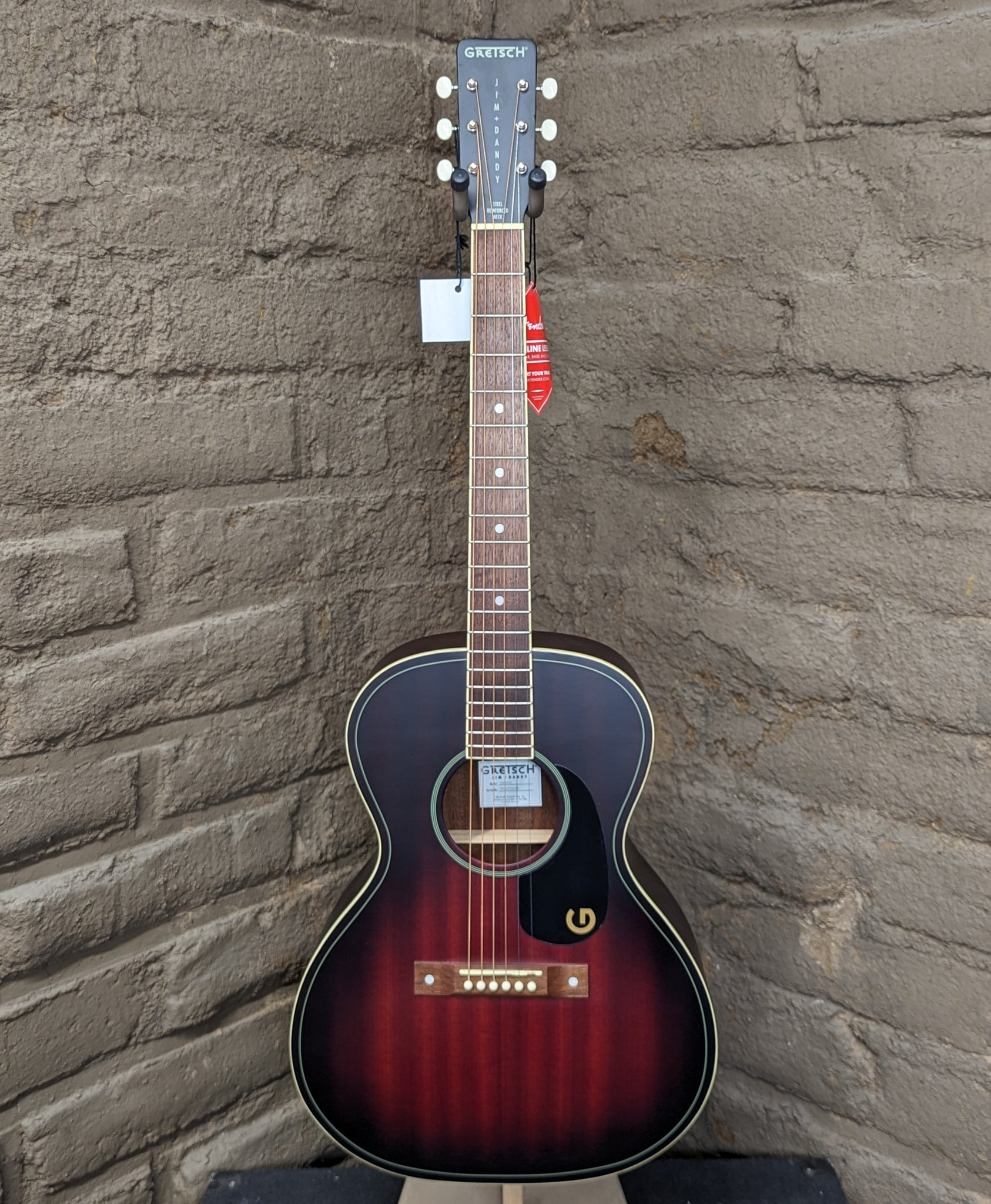 Gretsch Jim Dandy Concert Acoustic Guitar - Deep Cherry
