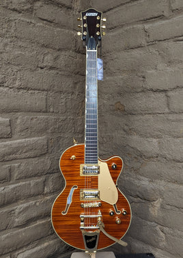 Gretsch LTD Broadkaster Jr. Semi-hollowbody Electric Guitar - Roundup Orange Stain (New)
