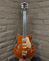 
              Gretsch LTD Broadkaster Semi-hollowbody Electric Guitar - Roundup Orange Stain (New)
            
