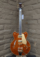
              Gretsch LTD Broadkaster Semi-hollowbody Electric Guitar - Roundup Orange Stain (Scratched)
            