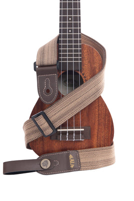 Kala Heather Brown Handmade Ukulele Strap