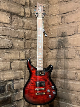 PRS McCarty 594 Wood Library - Fire Red Wraparound Smokeburst (New)