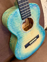 
              Kala All Solid Blue Flame Maple Waterfall Tenor Ukulele w/ Bag
            