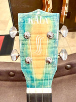 
              Kala All Solid Blue Flame Maple Waterfall Tenor Ukulele w/ Bag
            