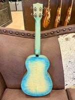 
              Kala All Solid Blue Flame Maple Waterfall Tenor Ukulele w/ Bag
            