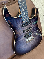 
              Schecter Custom Shop Custom Sunset II HSS Gotoh - Black Burst Ebony
            