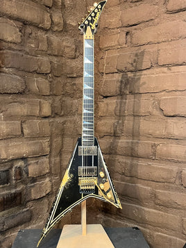 Jackson Custom Shop Randy Rhoads RR-22 Floyd Rose Heavy Relic Black with White Pinstripes (New)