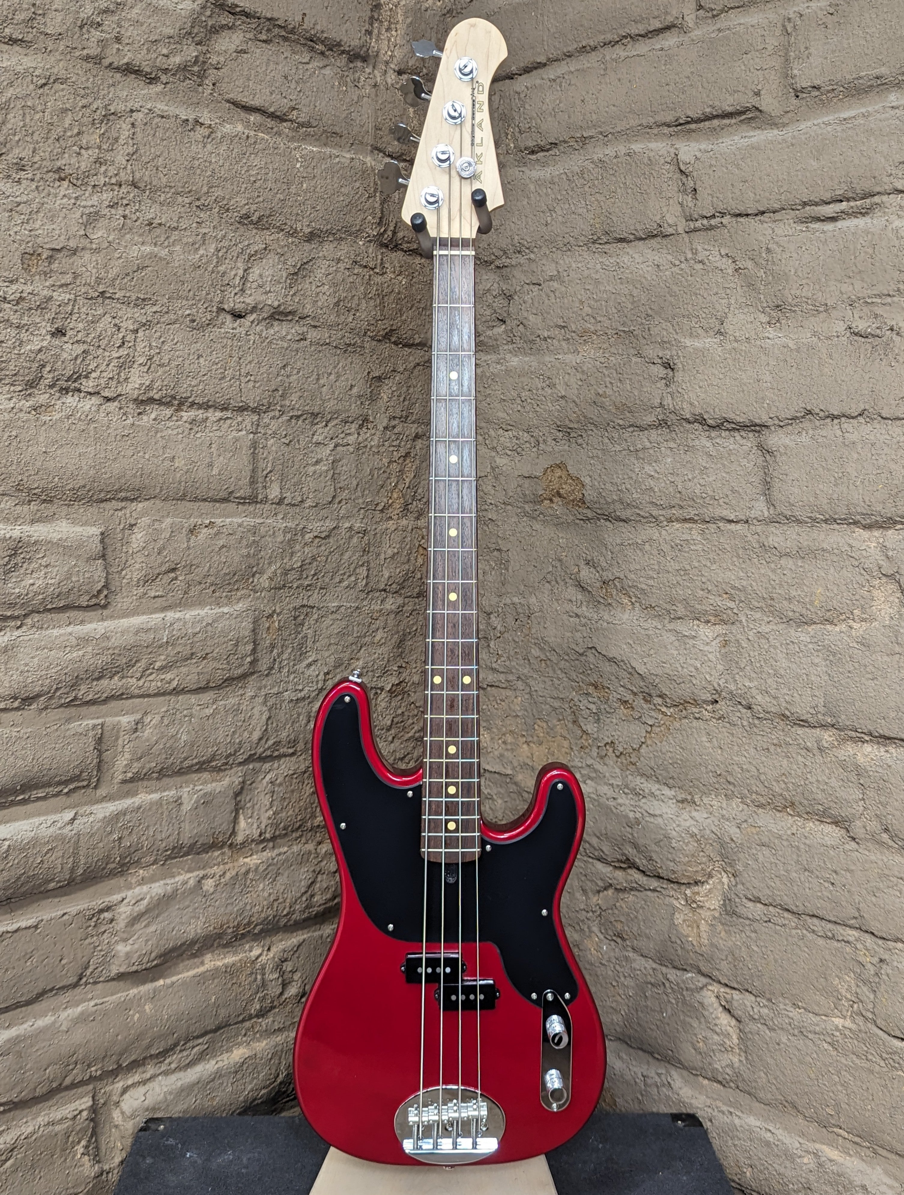 Lakland Skyline 44-51 Bass Guitar - Candy Apple Red (New)| Black