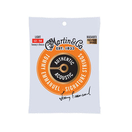 Martin Authentic Acoustic Flexible Core Guitar Strings Phosphor Bronze Light Tommys Choice