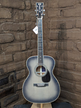 Martin OM-45 John Mayer Platinum Anniversary Acoustic Guitar - Platinum Gray Burst Top (New)