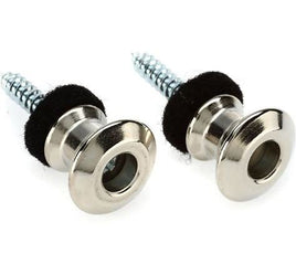 Dunlop Straplok Dual Design Strap Button Set - Chrome