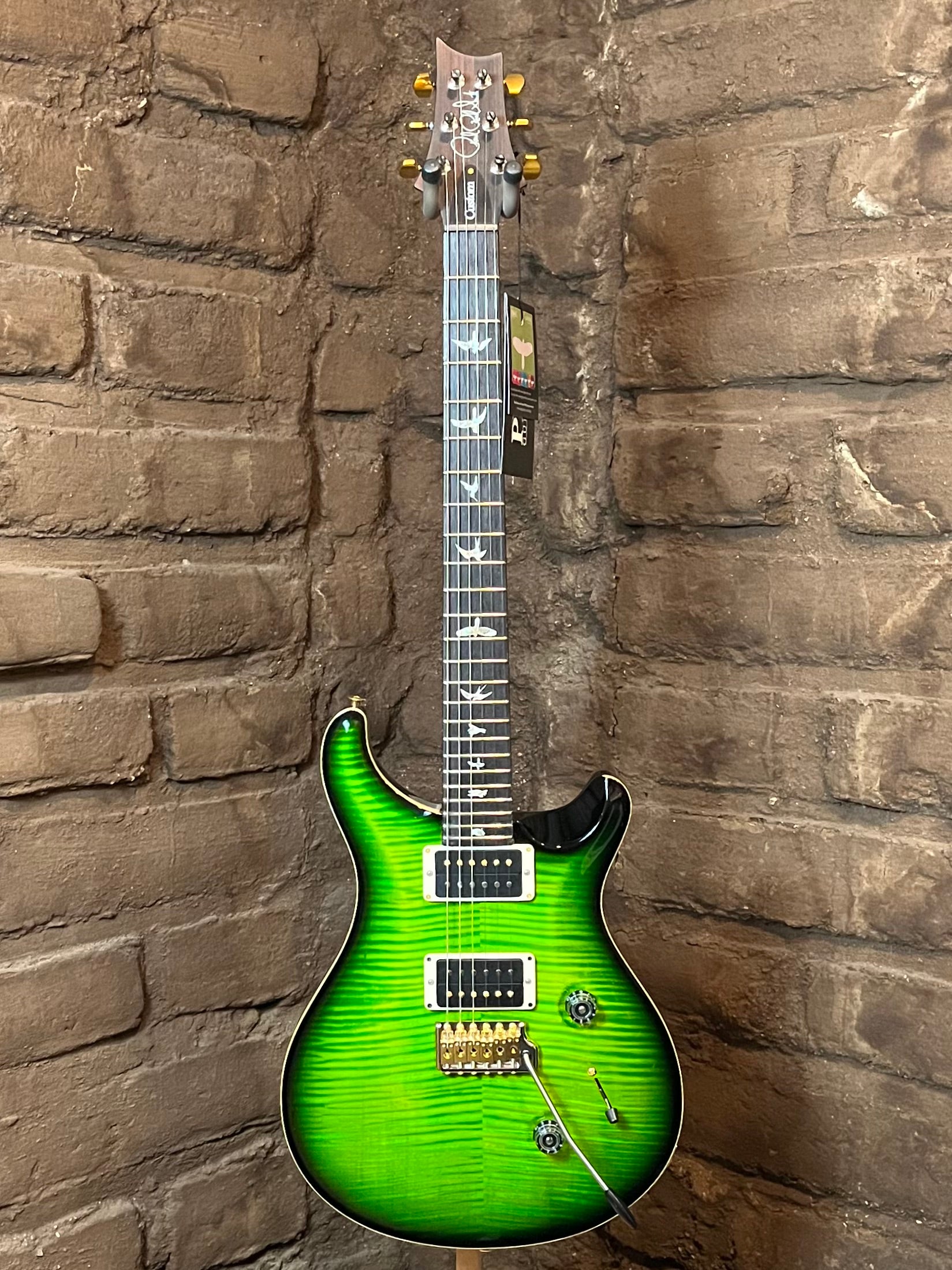 PRS Custom 24 エレキギター ever green PRS Custom 24 10 Top Emerald – Chicago Music Exchange