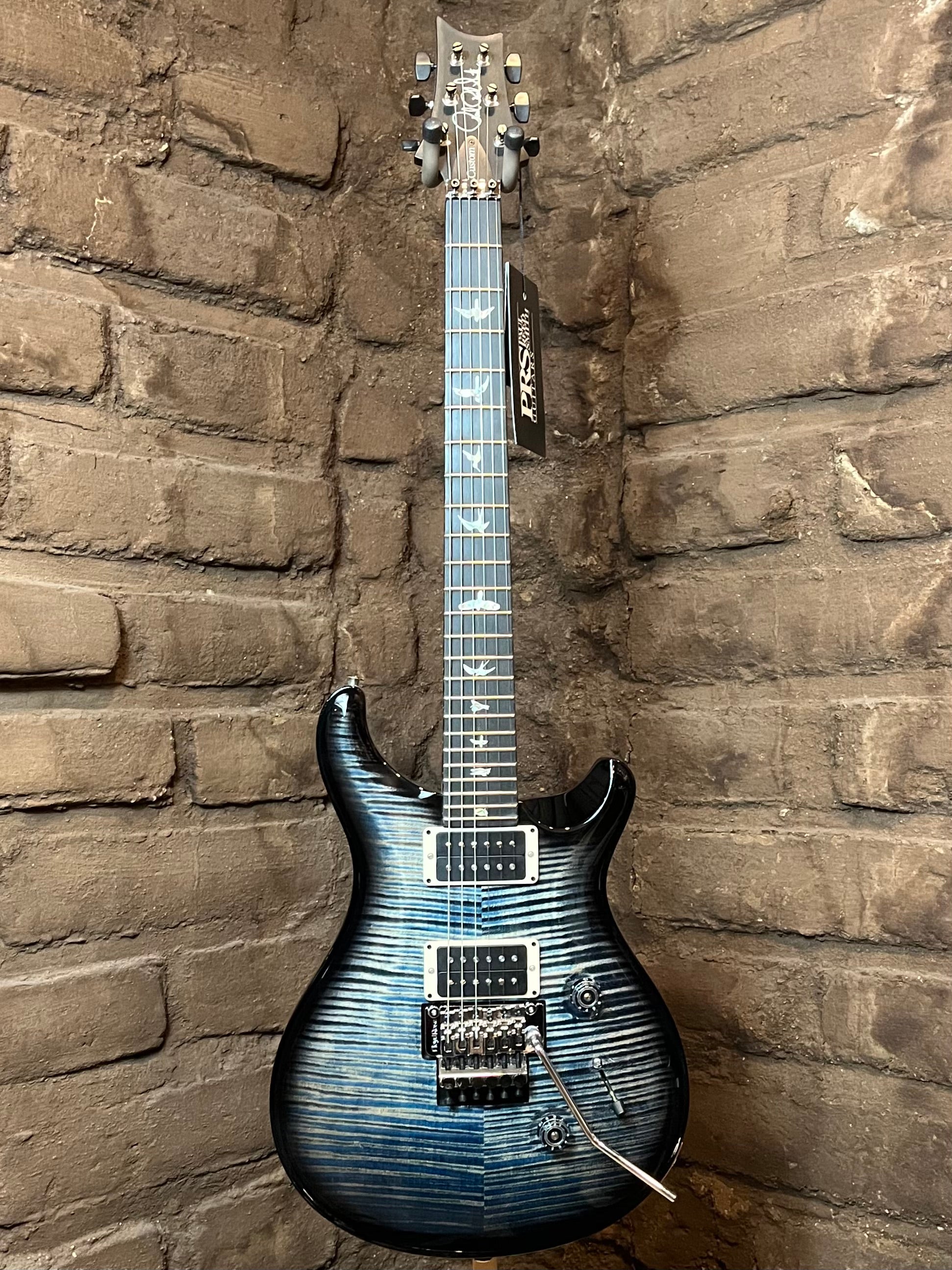 PRS Custom 24 Floyd 10 Top Faded Whale Blues Smokewrap Burst New C Black Mountain Guitar Co