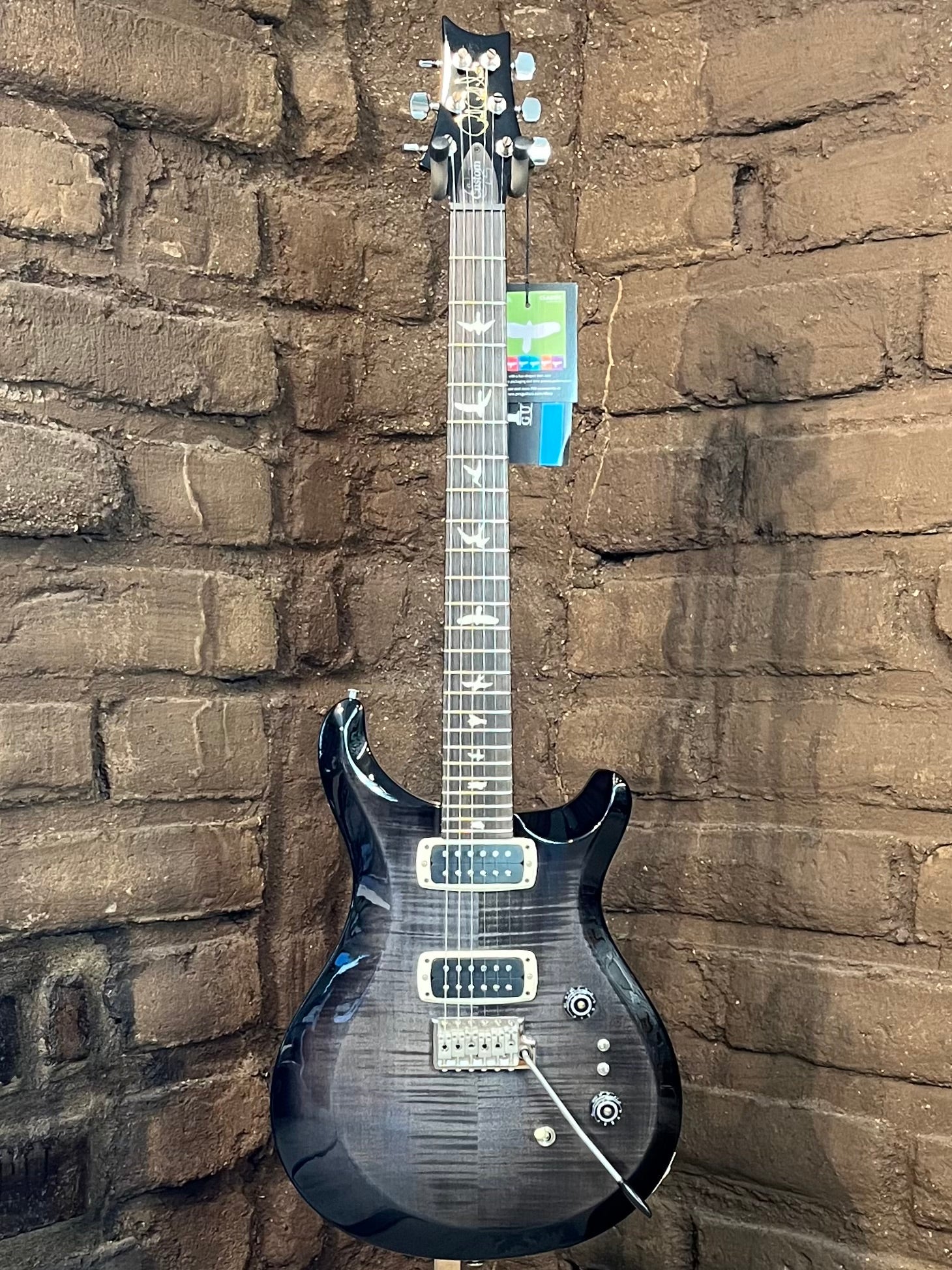 PRS S2 Custom 24-08 Faded Gray Black Burst (New)| Black