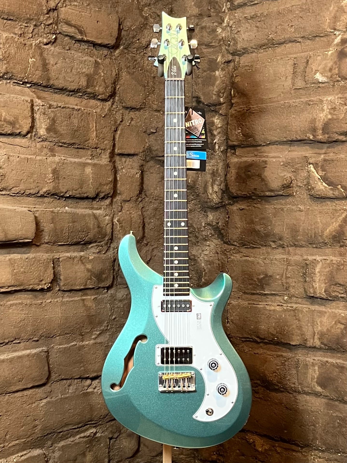 PRS S2 Vela Semi Hollow Frost Green Metallic Custom Color New De Black Mountain Guitar Co