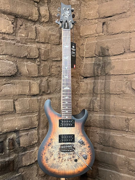 PRS SE Custom 24-08 Poplar Burl Limited Edition - Charcoal Cherry Midnight Burst (New)