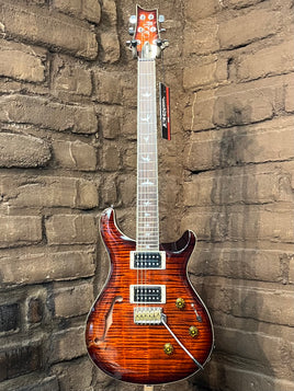 PRS SE Custom 24 Semi-Hollow Piezo - Orange Tiger Smoke Burst (New)