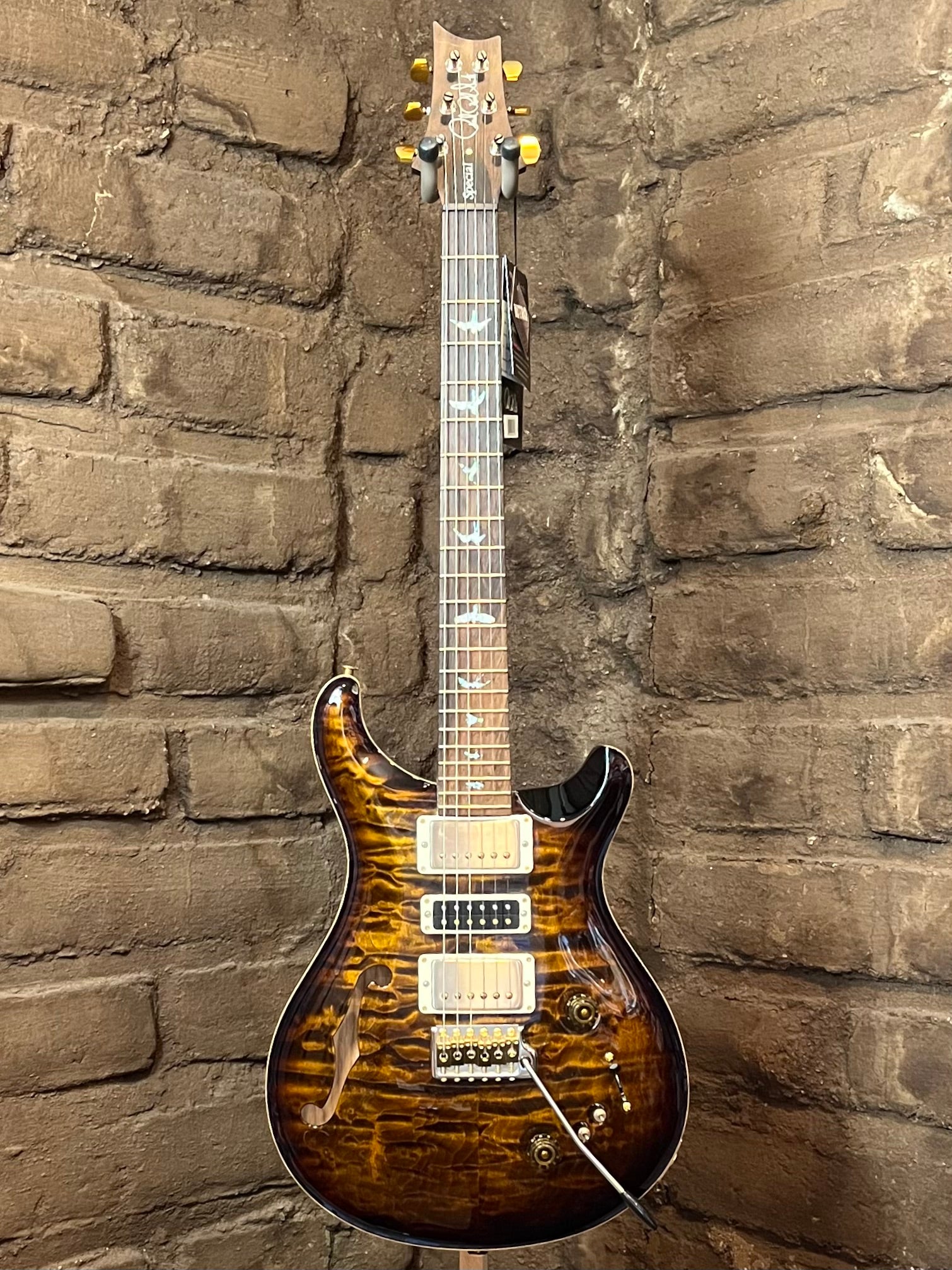 PRS Special Semi Hollow with Rosewood Neck and Brazilian Rosewood Fret Board in Black Gold Burst 2023 Model New